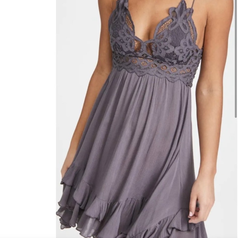FP Movement Women's Adella Slip Dress in Charcoal